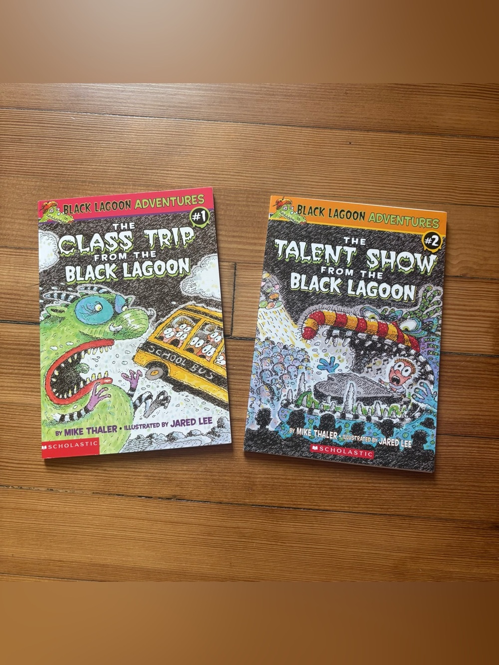 The Class Trip & Talent Show from the Black Lagoon Adventure Books Lot of 2